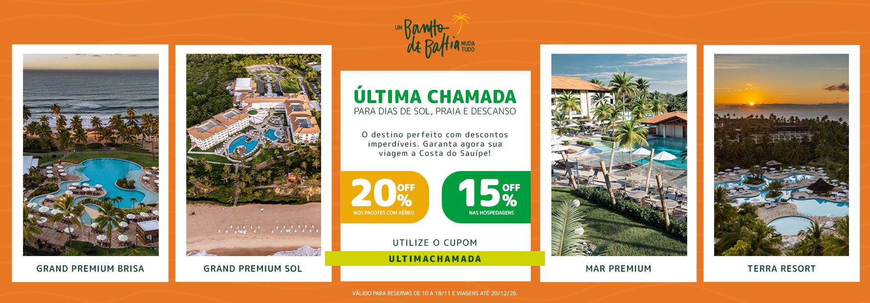 Cupons e promoções