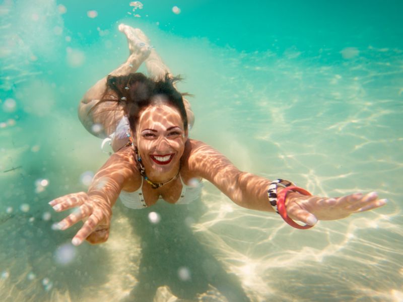 foto embaixo d agua