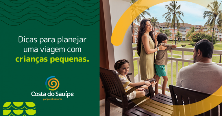 Dicas para Viajar com Crianças Pequenas para o Costa do  Sauípe no Verão